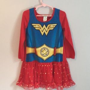 Girls Wonder Woman pajama dress